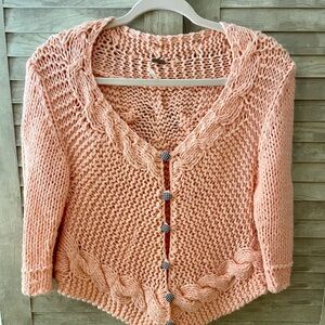 Peach Knit Sweater